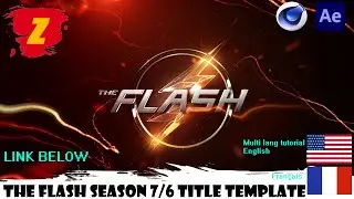 The Flash Season 7/6 Title template [EDITABLE/FREE] C4D+AE [V1.0]