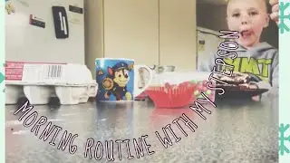 morning routine with my stepson