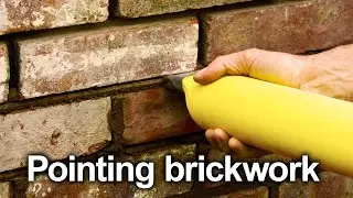 Pointing brickwork accurately & quickly without mess or waste