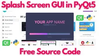 Splash Screen in PyQt5 Gui Free Source Code