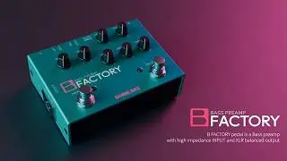 Sonicake B Factory Bass Preamp Overdrive Pedal with Comp and Overdrive Effects