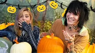 Carving Pumpkins with my girlfriend