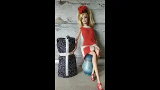 Вязаное платье от кутюр  для barbie.  МК платья часть 2.