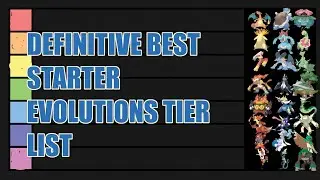 Pokemon Starter Final Evolution's Tier List