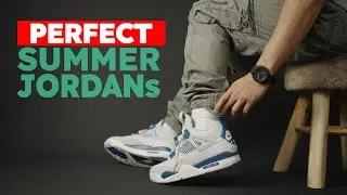 2024 Air Jordan 4 Military Blue On Feet & Lace Swap Review.
