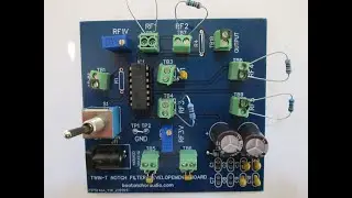 Twin-T Notch Filter Development Board