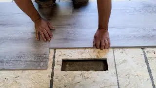 EASY METHOD to Mark and Cut Vinyl Plank Around a Floor Vent