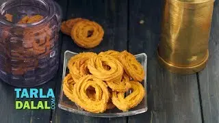 Non Fried Besan Chakli, Diabetic Friendly by Tarla Dalal