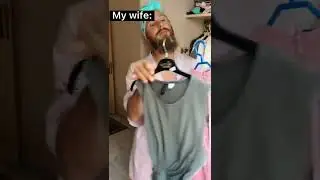 КАК СКЛАДЫВАЕТ ОДЕЖДУ ЖЕНА И КАК Я 😝