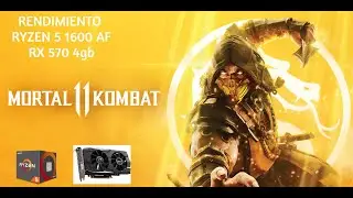 MortalKombat 11 gameplay /// Ryzen 5 1600 af + Rx 570 4 gb gaming test