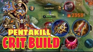 CRITICAL BUILD ARTHUR | 2.3K CRIT DAMAGE | HONOR OF KINGS | ITEM BUILD AND TRICKS | MOUSE
