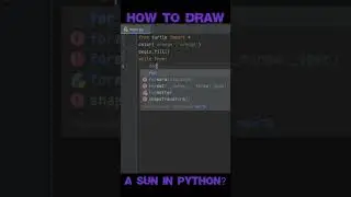 How to draw the sun in Python? 