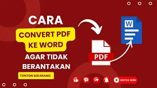Cara convert pdf ke word agar tidak berantakan | mengubah pdf ke word hasil rapi