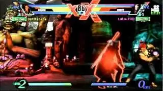 Ultimate Marvel vs Capcom 3 (PS Vita) - Ranked Match - DoCWaSaBe vs LuLu-z101