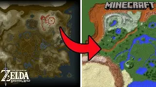 I made Breath of the wild's Map in Minecraft! - Part 1