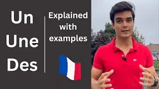 Un, Une, Des in French- Indefinite articles explained with examples- A1 French