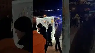 Новогодний городок на площади Ленина в Хабаровске #площадьленина #хабаровск
