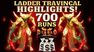 Diablo 2 Resurrected - 700 Ladder Travincal Runs Loot Highlights