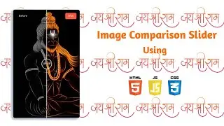 How to create Image Comparison Slider Only HTML CSS JavaScript 