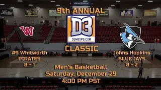 D3hoops.com Classic (MBB): #9 Whitworth vs. Johns Hopkins