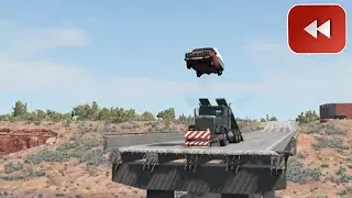 Reverse Cars vs Ramp Truck – BeamNG Drive#40