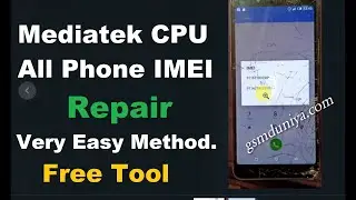 Mediatek Mobile IMEI Number Repair | how to repair IMEI mtk cpu