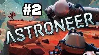 Исследование Пещер! - ASTRONEER #2 (Uncle, Даша и Олег)