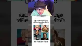 RANK THESE SONGS BLINDLY 🎧 #music #songs #ranking #blindranking #twitch #shorts