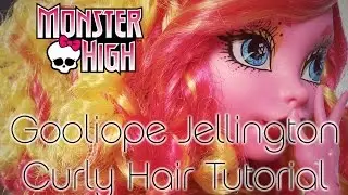 DIY - How to restyle a doll / Curly hair tutorial [Gooliope Jellington - Monster High] ITA