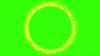 Fire Ring Green Screen Background 