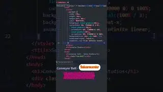 Conveyor Belt Animation HTML and CSS ✅📌🤙