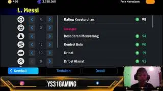 RACIKAN TERBAIK L. MESSI !! MAX RATING 106 !! FULL  PACK ARGENTINA!! EFOOTBALL 2024 MOBILE!!