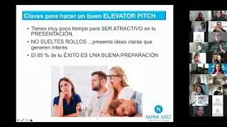 Webinar Elevator Pitch por Nuria Saez