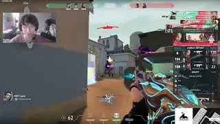 Asuna reacts to 100T eeiu's unexpected Vandal play in a ranked game