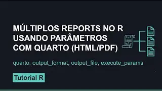 Geração de múltiplos relatórios parametrizáveis usando R e Quarto