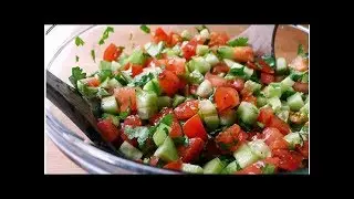 Deliciosa ensalada diurética de pepino y tomate
