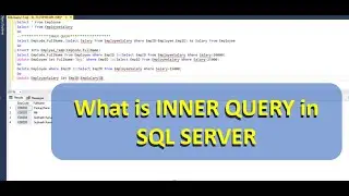 SQL Server INNER QUERY