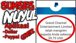 SUKSES NUYUL APLIKASI Penghasil Dollar Paypal Gratis