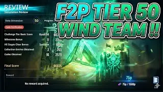 F2P WIND TEAM A1 SUGIMOTO & A4 JINAH TIER 50 SIMULATION GATE !! - [Solo Leveling Arise]