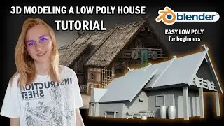 Blender TUTORIAL | 3D modeling a low poly house in Blender 2.9|  Tutorial for beginners | CG bird