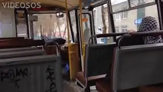 Бабка довела водителя автобуса!