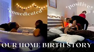MY POSITIVE NATURAL HOME BIRTH STORY | My Husband Assisted Home Birth! | WE USED THE BRADLEY METHOD✨