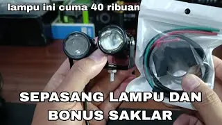 review sepasang lampu tembak yang harganya 40 ribuan bonus saklar ll ternyata seterang ini