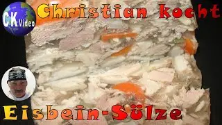 🍴Christian kocht🍴 Vlog #30 🍖Eisbein-Sülze🍖 mit Möhren, Gewürzgurken und Zwiebel 😋einfach lecker😋