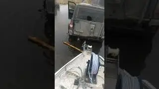 Спуск катера на воду.😱 УАЗ Патриот РУЛИТ.👍 