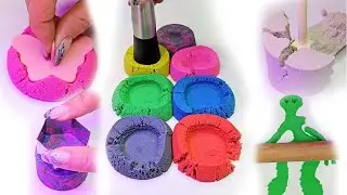 Very Satisfying Cut Squish Compilation Kinetic Sand ASMR 14pt1