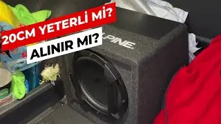 MUCİZE SUBWOOFER ALPİNE SWE-815 KENDİNDEN AMFİLİ DETAYLI İNCELEME