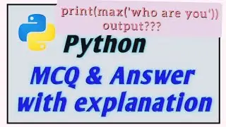 Python MCQ & Answer with explanation || Part-2 || Coding with Fun