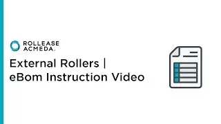 Rollease Acmeda | External Rollers | eBom Instructional Video