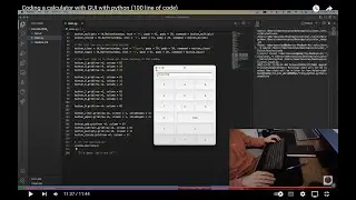 Coding a calculator with GUI with python (100 line of code)